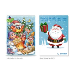 Wand-Adventskalender Classic Design -KleineGeschen Geschaft 95319 Wand Adventskalender Classic Design 75g 3 W 39998