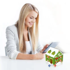 Weihnachtshaus Adventskalender Lindt -KleineGeschen Geschaft 95335 Adventskalender Lindt Weihnachtshaus 4 W 35612