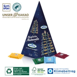 Nachhaltiger Adventskalender Ritter SPORT Pyramide