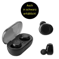 Bluetooth-Earbuds Mit Ladeschale -KleineGeschen Geschaft N m 526 schwarz crossf0w1YVRBU6bpU