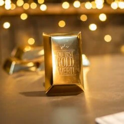 Du Bist Gold Wert Goldbarren XL - Lindor 9 Du Bist Gold Wert Goldbarren XL - Lindor -KleineGeschen Geschaft WP12954 Du bist Gold wert Barren XL 5 72189