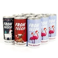 FrohSecco – Edition Rudi – 6x Prickelnder Weihnachtsgruß -KleineGeschen Geschaft WP12984 VH 72064