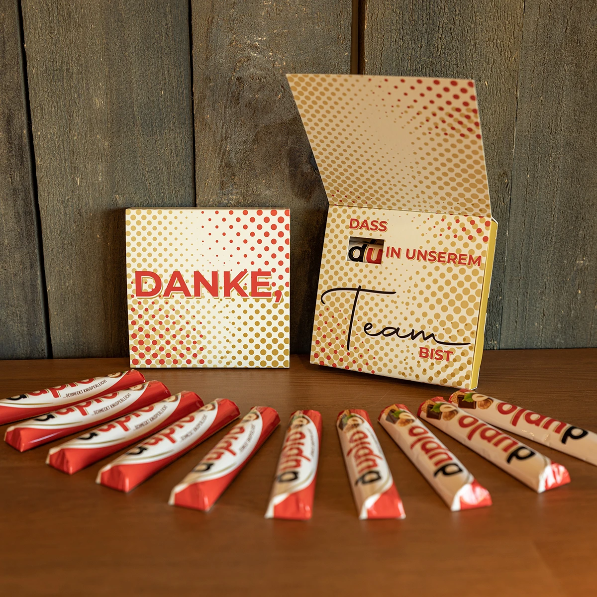 Danke, Dass Du Im Team Bist - 10er Ferrero Duplo 1 Danke, Dass Du Im Team Bist - 10er Ferrero Duplo