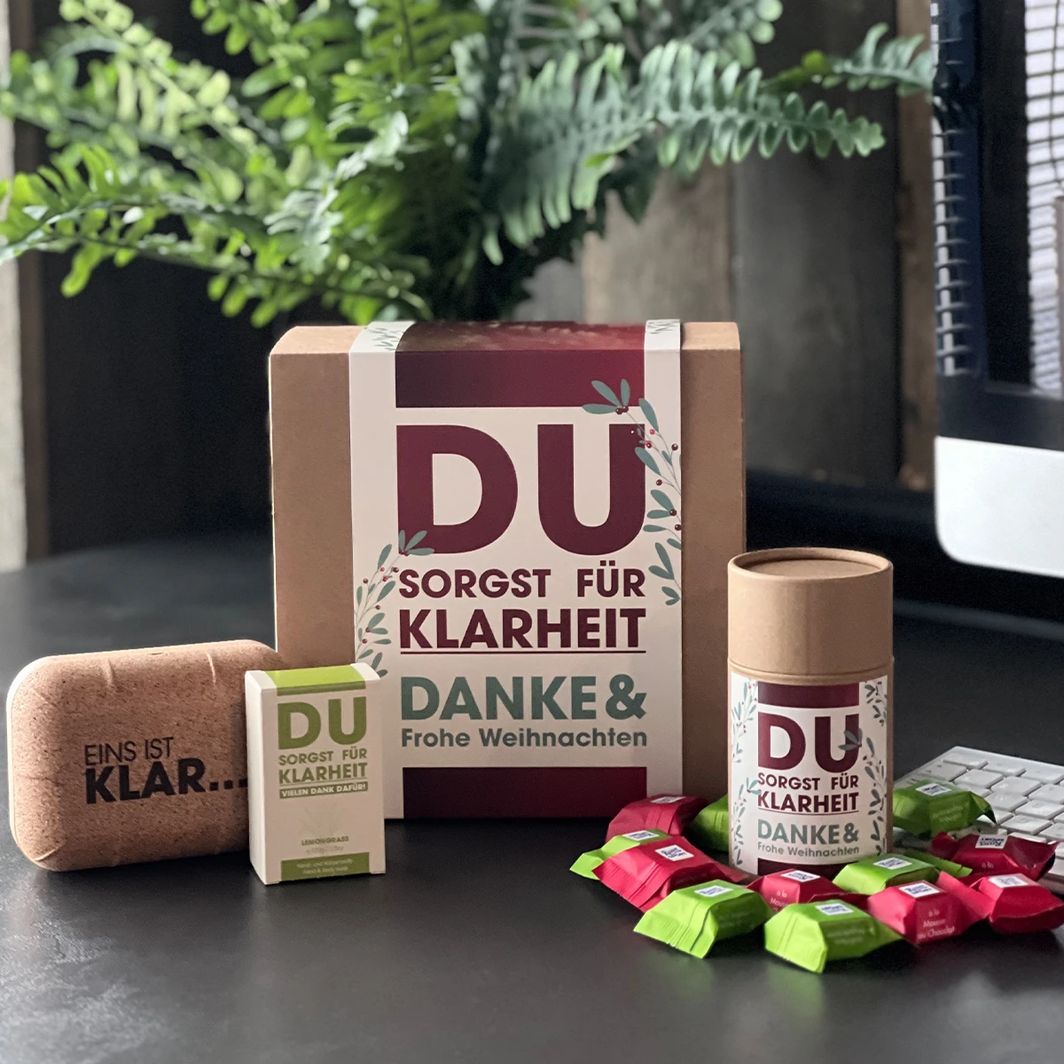 Geschenkset "Du Sorgst Für Klarheit" 1 Geschenkset "Du Sorgst Für Klarheit"
