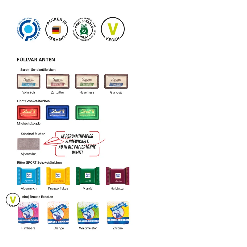 Adventskalender LKW, Napolitain In Pergaminpapier 2 Adventskalender LKW, Napolitain In Pergaminpapier – Bild 2