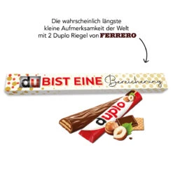 Du Bist Eine Bereicherung - 2er Ferrero Duplo -KleineGeschen Geschaft montage DUplo 2er Text 81121