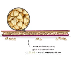 Riesen Dankeschön XXL - Lindt Herzen -KleineGeschen Geschaft montage Lindt Herzen riesen dankeschoen XXL offen 83950