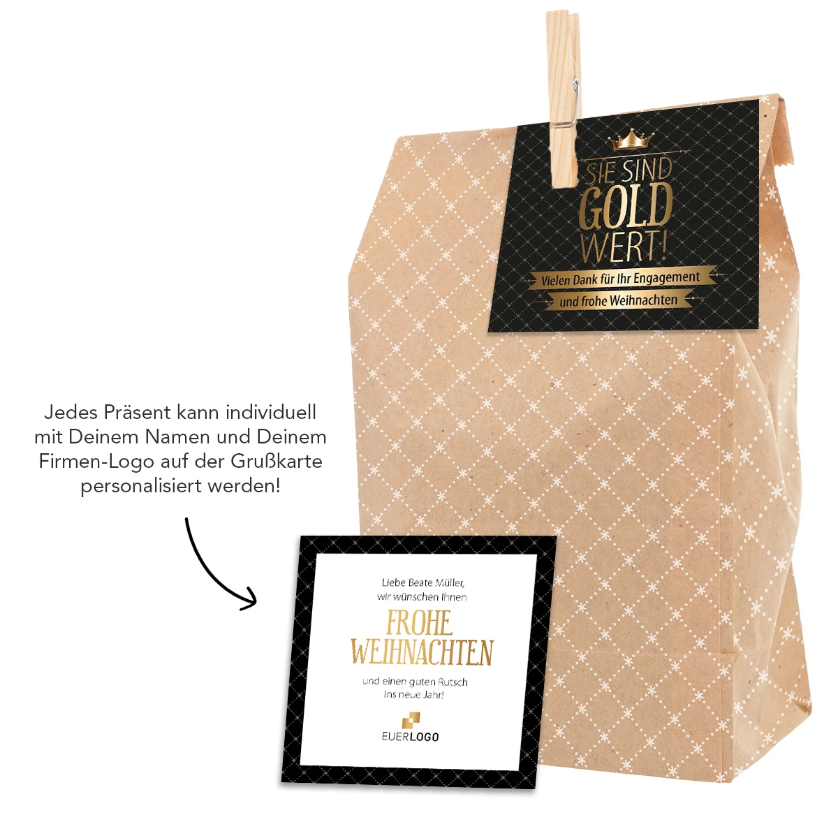Geschenktüte "Sie Sind Gold Wert" – Bild 4