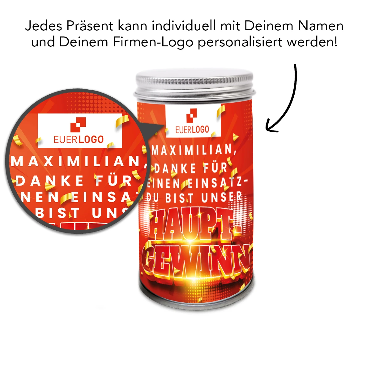 Geschenkdose "Hauptgewinn" - Haribo Roulette – Bild 3