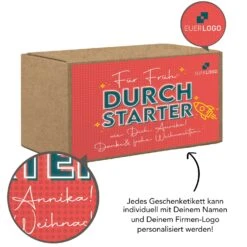 Lunchbox "Frühdurchstarter" - Porridge -KleineGeschen Geschaft montage lunchbox eco Durchstarter kraftpapier Lupe 93044