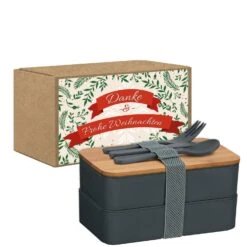 Lunchbox Eco - Xmas -KleineGeschen Geschaft montage lunchbox eco kraftpapier standard 81657