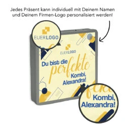 Geschenkdose "Perfekte Kombi" - Pick Up -KleineGeschen Geschaft montage rs dose perfekte Kombi Lupe 84030