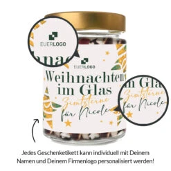 Weihnachten Im Glas - Zimtsterne -KleineGeschen Geschaft montage weihnachten im glas zimtsterne LUPE 95365