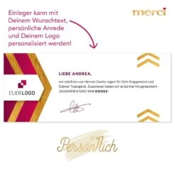 Wir Sind Zusammen GROSS -KleineGeschen Geschaft schokogrusskarte einleger ganzjahresverpackung einleger 42940