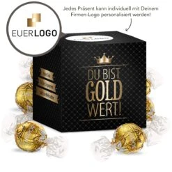 Du Bist Gold Wert Würfel XL – Christmas -KleineGeschen Geschaft wuerfel gross goldwert 1200x120 Lupe DU 42146