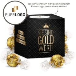 Sie Sind Gold Wert Würfel XL – Christmas -KleineGeschen Geschaft wuerfel gross goldwert 1200x120 Lupe SIE 42155